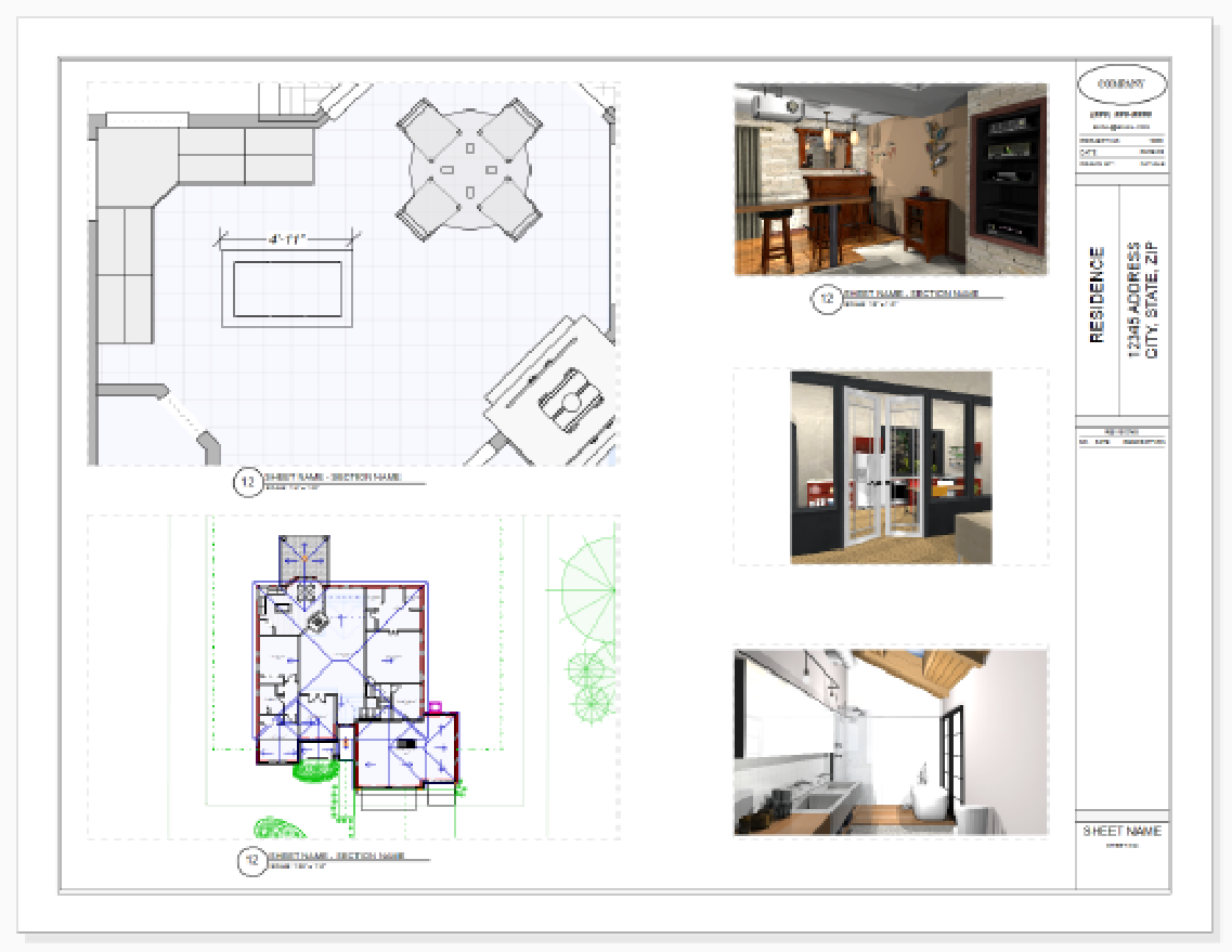 Sheet Layout Mode example